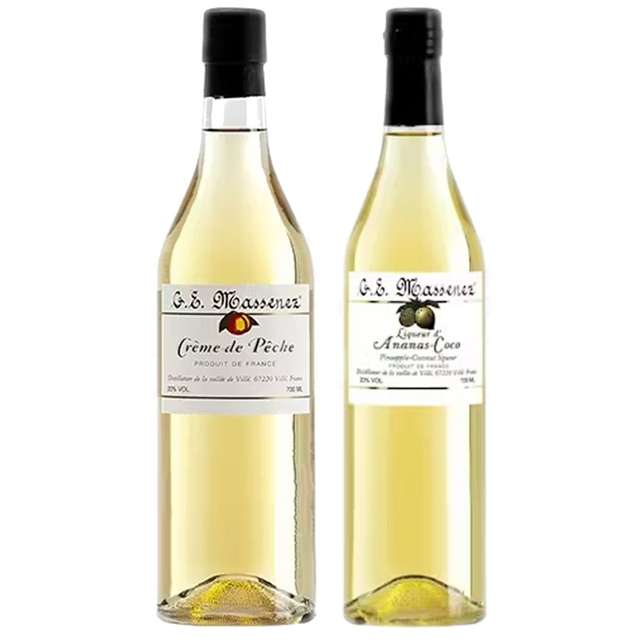 Ge Massenez Creme De Peche and Ge Massenez Liqueur D Ananas Coconut