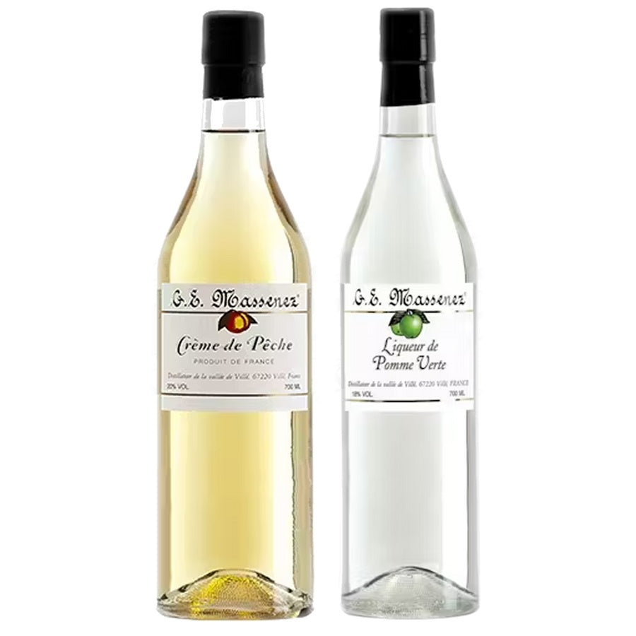 Ge Massenez Creme De Peche and Ge Massenez Liqueur Pomme Verte