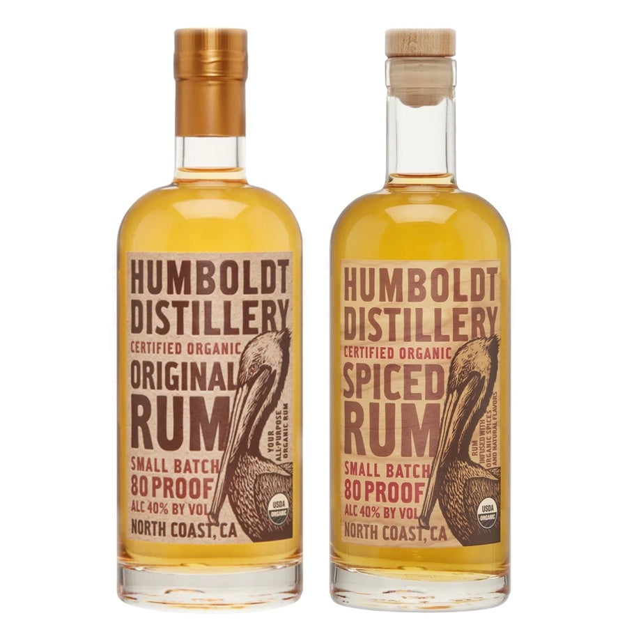 Humboldt Distillery Original Rum Small Batch and Humboldt Distillery Spiced Rum Small Batch