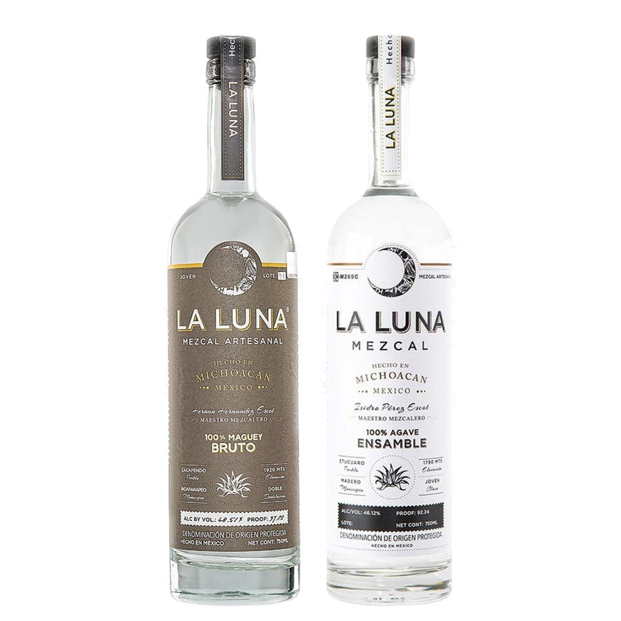 La Luna Mezcal Bruto and La Luna Mezcal Joven Ensamble
