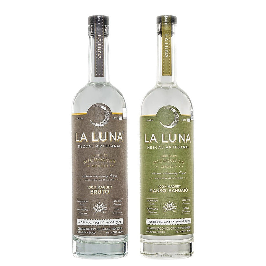 La Luna Mezcal Bruto and La Luna Mezcal Manso Sahuayo