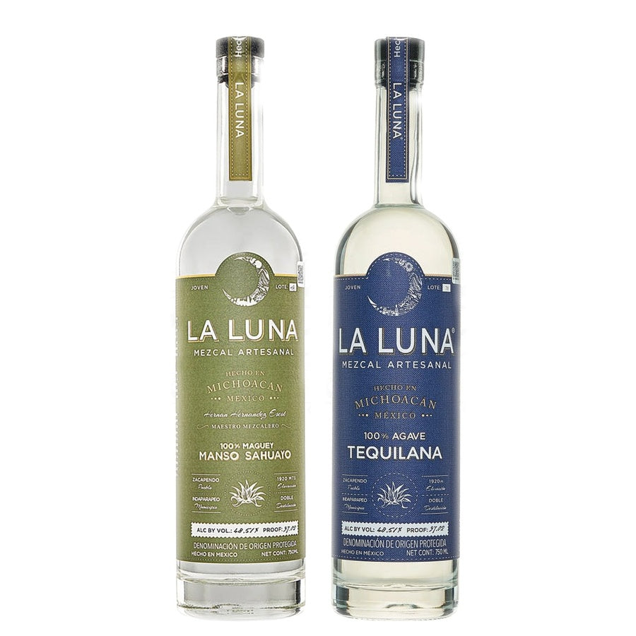 La Luna Mezcal Manso Sahuayo and La Luna Mezcal Tequilana