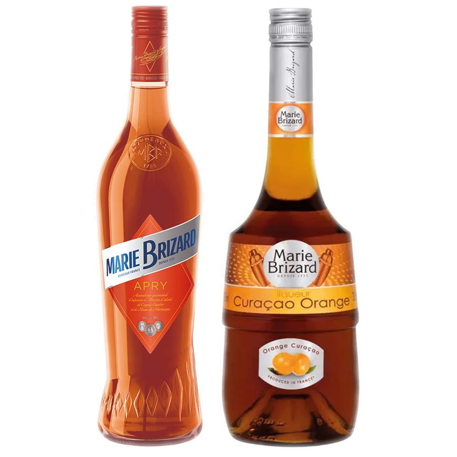 Marie Brizard Apricot Liqueur Apry and Marie Brizard Curacao Orange