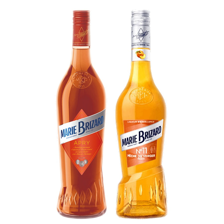 Marie Brizard Apricot Liqueur Apry and Marie Brizard Peach Liqueur