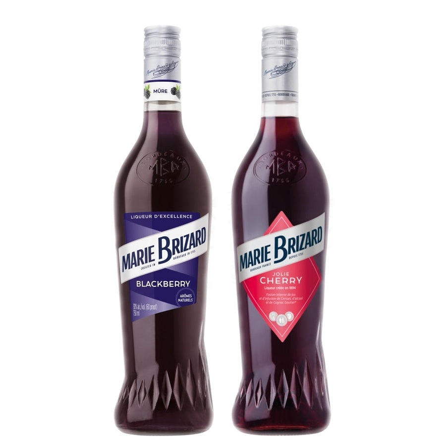 Marie Brizard Blackberry Liqueur and Marie Brizard Jolie Cherry Liqueur