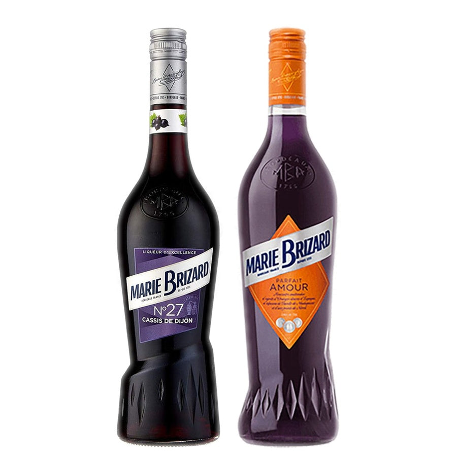 Marie Brizard Creme De Cassis De Dijon and Marie Brizard Orange Liqueur Parfait Amour
