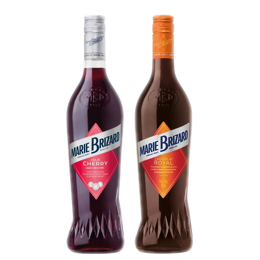 Marie Brizard Jolie Cherry Liqueur and Marie Brizard Liqueur Chocolat Royal