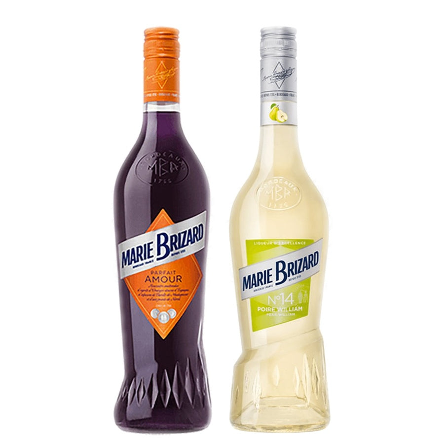 Marie Brizard Orange Liqueur Parfait Amour and Marie Brizard Pear William Liqueur