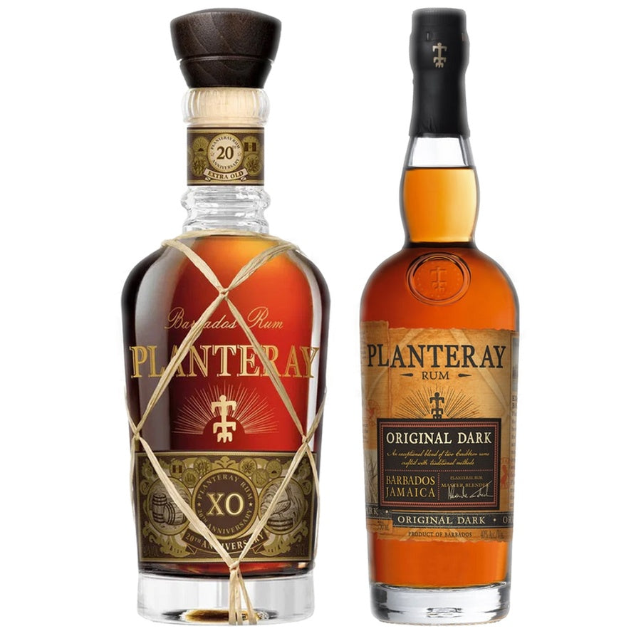 Planteray Aged Rum Xo 20th Anniversary and Planteray Dark Rum Original Dark