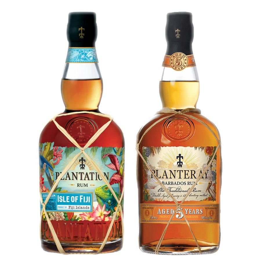 Planteray Gold Rum Double Barrel Isle Of Fiji and Planteray Gold Rum Single Cask 5 Yr