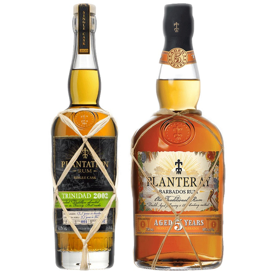 Planteray Gold Rum Single Cask 12 Yr and Planteray Gold Rum Single Cask 5 Yr