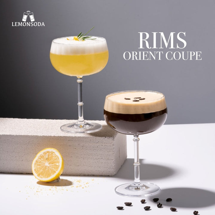 Rims Orient - Coupe Wine Glasses - Set of 2 (355 mL / 12 fl. oz.) - BottleBuzz