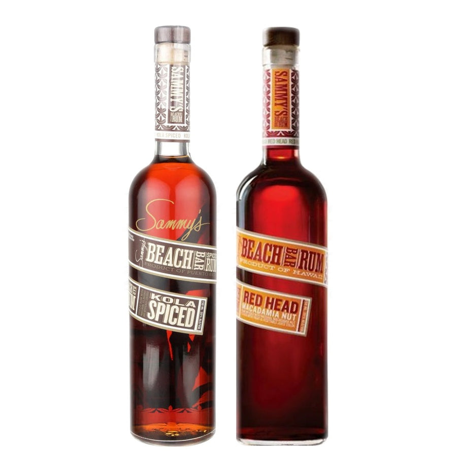 Sammy's Beach Bar Kola Spiced Rum and Sammy's Beach Bar Macadamia Nut Red Head Flavored Rum