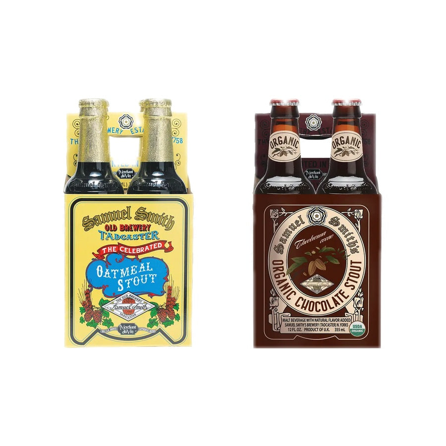 Samuel Smith Oatmeal Stout 12 Pack and Samuel Smith Organic Chocolate Stout 12 Pack