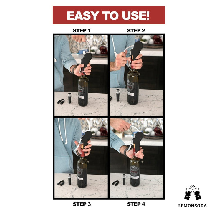 Screwpull Lever Wine Bottle Opener Set - BottleBuzz