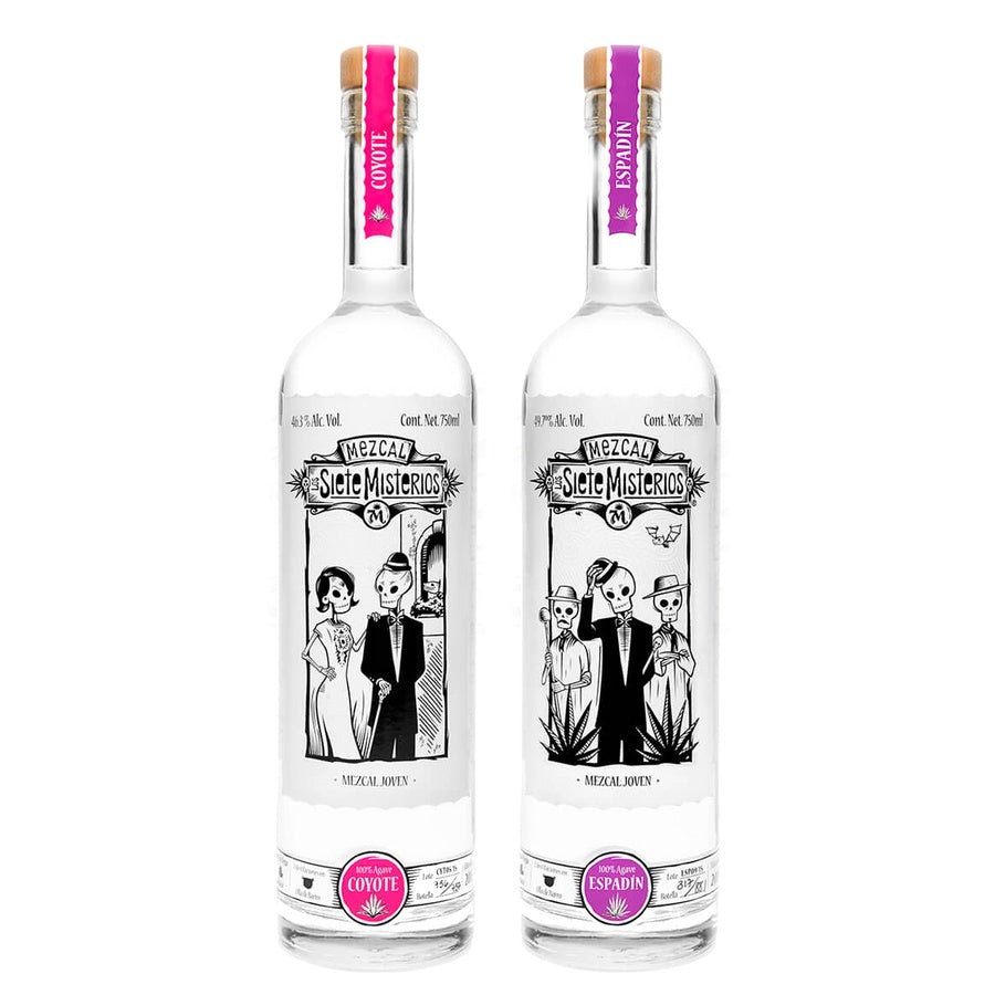Siete Misterios Mezcal Coyote and Siete Misterios Mezcal Espa-Cui
