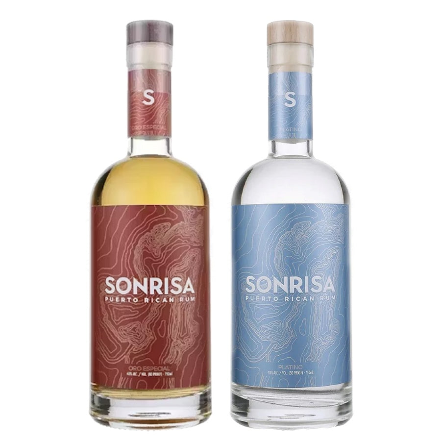 Sonrisa Gold Rum Oro Especial and Sonrisa Light Rum Platino