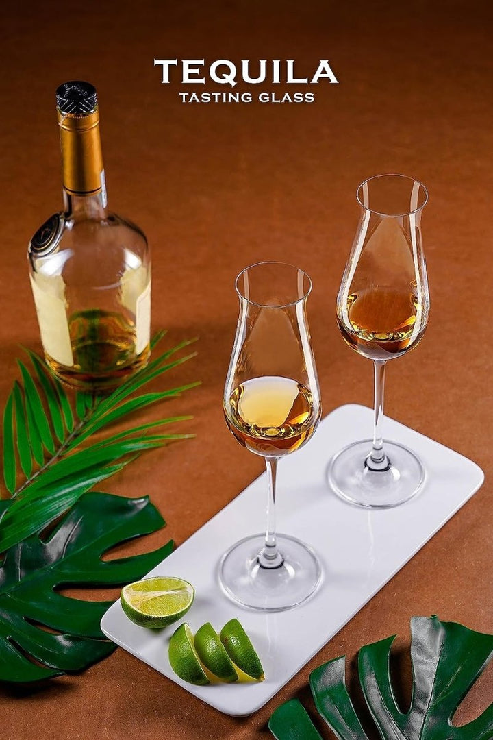 Specialty Tequila/Whiskey Tasting Cordial Glasses - Luxury Glassware - (240 mL / 8 fl. oz) (Set of 2) - BottleBuzz