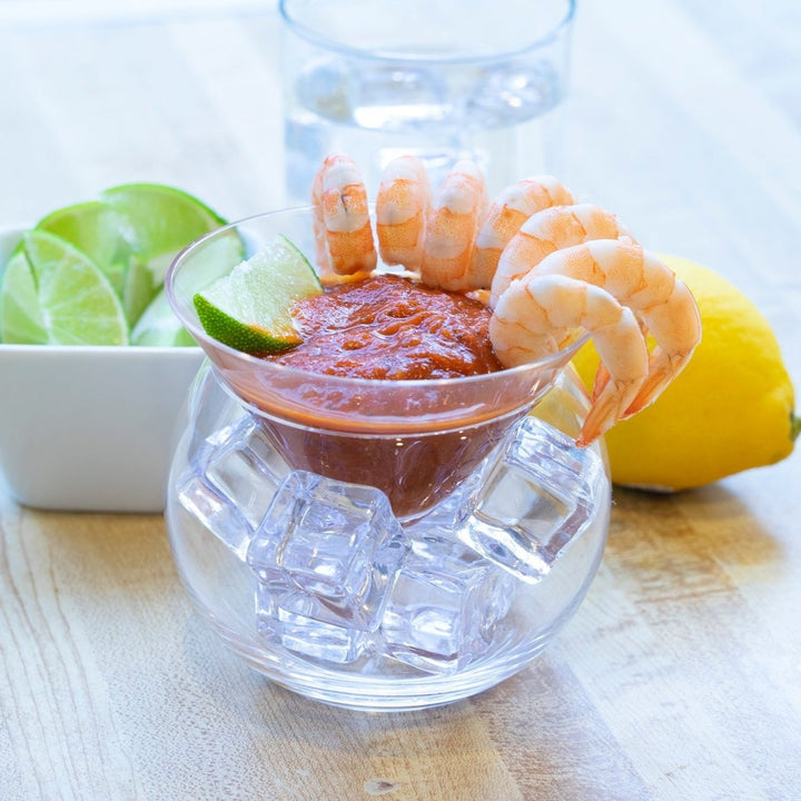 Stemless Martini Glasses with Chiller 7oz - BottleBuzz