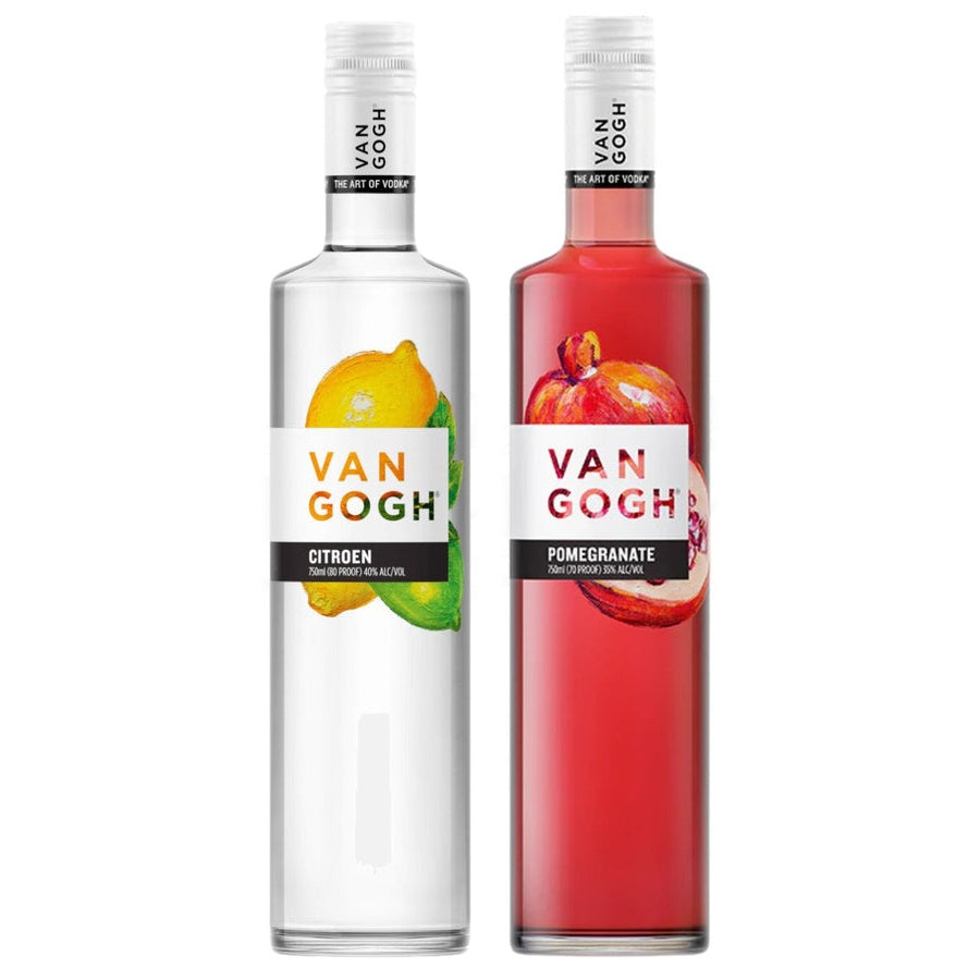 Van Gogh Citrus Flavored Vodka Citroen and Van Gogh Pomegranate Flavored Vodka