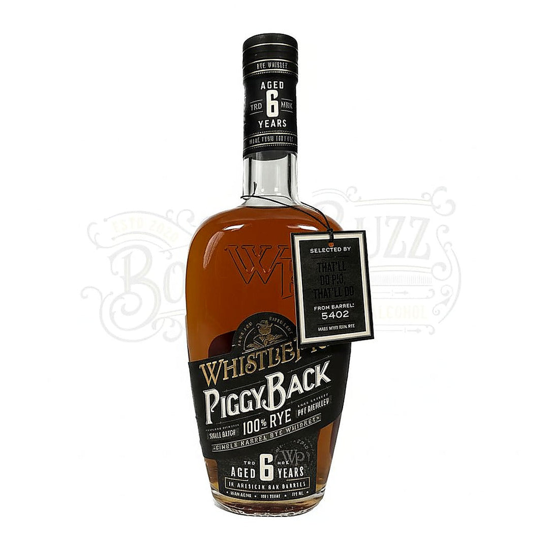 Whistlepig Rye Whiskey Piggyback In New American Oak Barrels 6 Year 1L