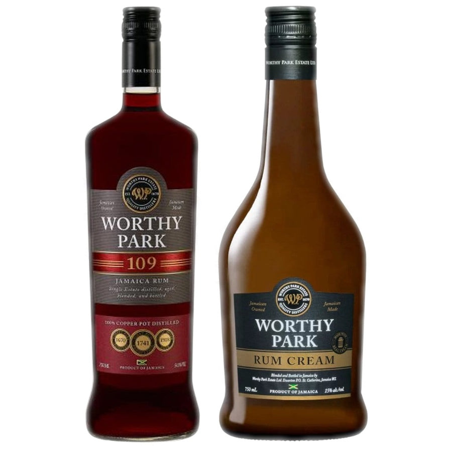 Worthy Park 109 Dark Rum and Worthy Park Rum Cream