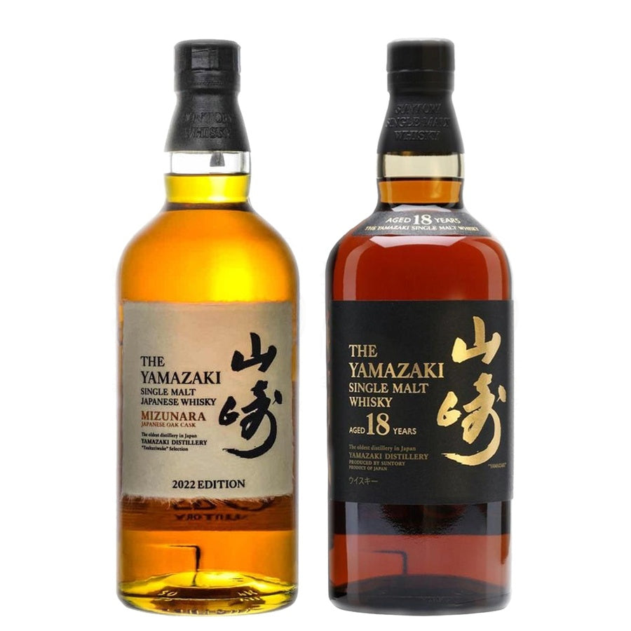 Yamazaki Mizunara Edition 2022 and Yamazaki 18 Year