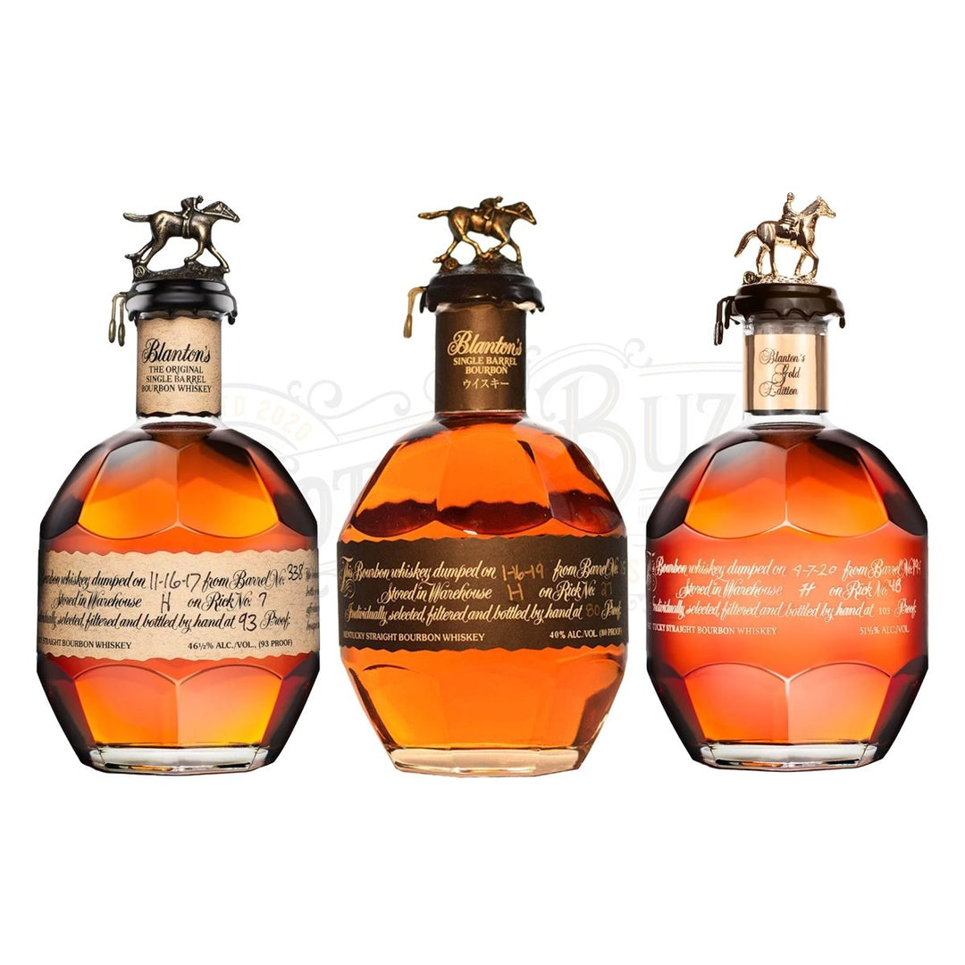Blanton's Original, Black Label & Gold Label Bundle - BottleBuzz