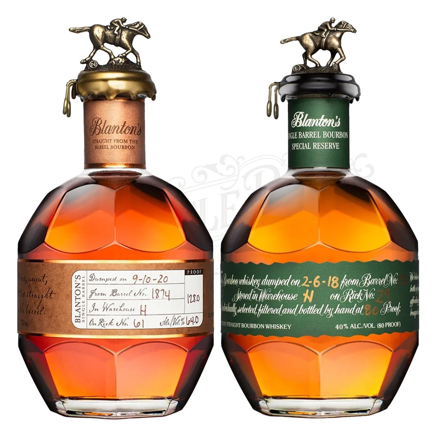 Blanton's Straight From The Barrel, and Green Label Bundle - BottleBuzz