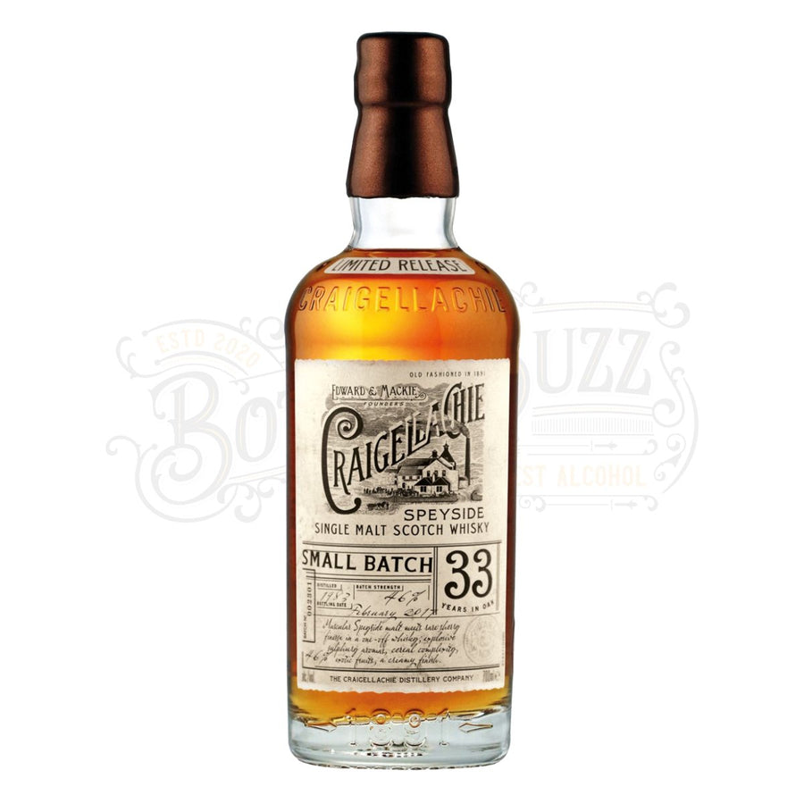 Craigellachie Single Malt Scotch Small Batch 33 Yr. - BottleBuzz