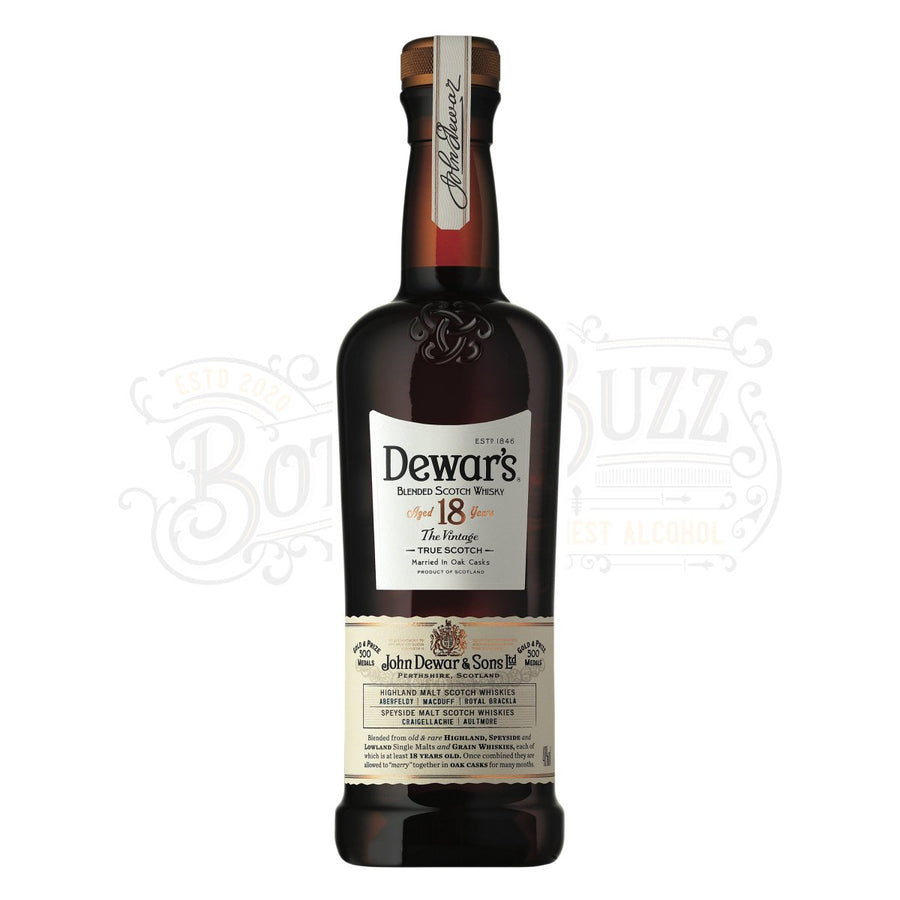 Dewar's Blended Scotch The Vintage 18 Yr. - BottleBuzz