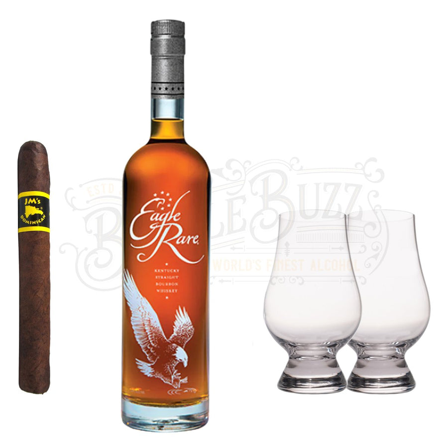 Eagle Rare 10 Year with Glencairn Set & Cigar Bundle - BottleBuzz