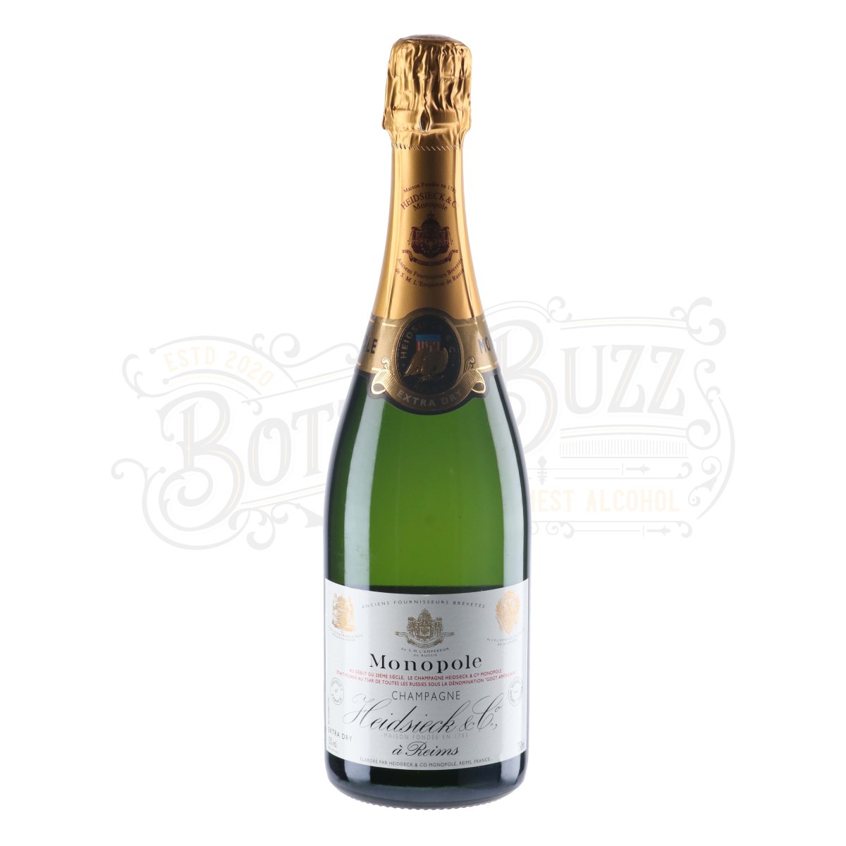 Seau à champagne Heidsieck&Co Dry Monopole en métal vintage Seau à champagne Heidsieck&Co Dry Monopole en métal vintage