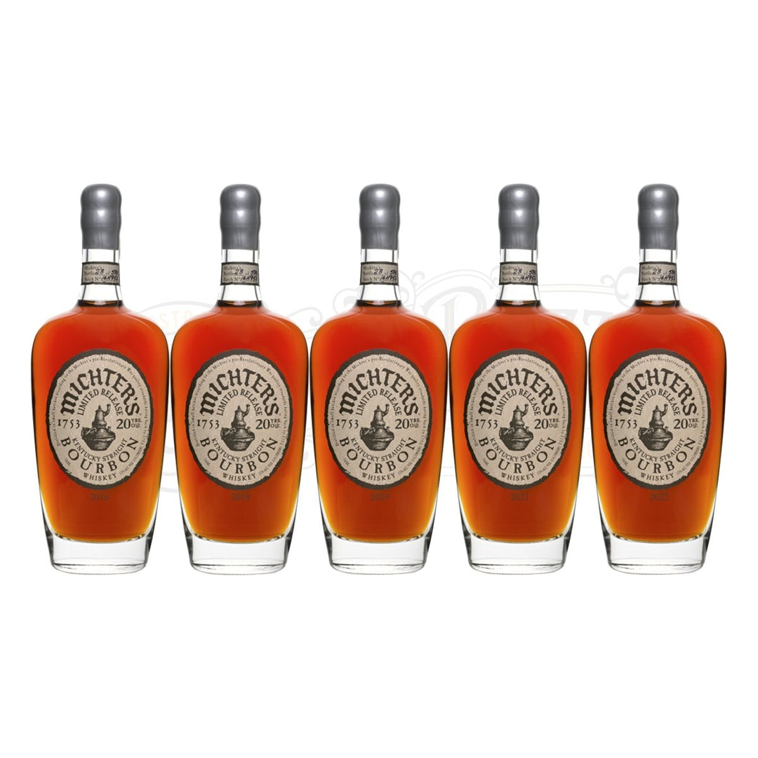 Michter’s 20 Year Bourbon 2016, 2018, 2019, 2021 & 2022 Bundle - BottleBuzz