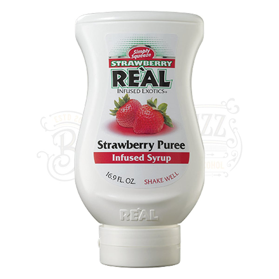 Reàl Cocktail Ingredients Strawberry Puree Infused Syrup - BottleBuzz