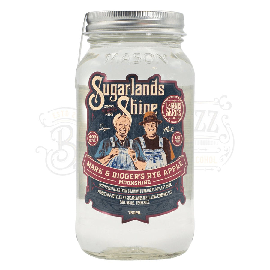 Sugarlands Shine Mark and Digger’s Rye Apple Moonshine - BottleBuzz