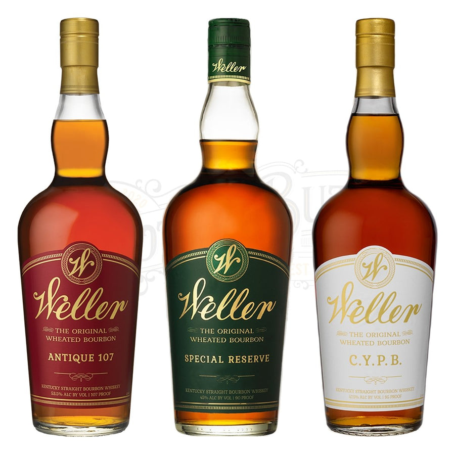 W.L. Weller Antique 107 Bourbon, Special Reserve & C.Y.P.B. Bundle - BottleBuzz