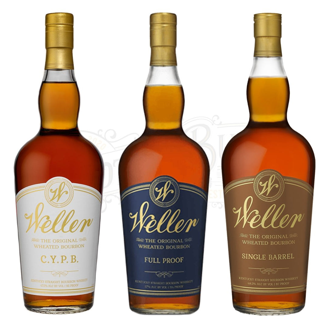 W.L. Weller C.Y.P.B. Bourbon, Full Proof & Single Barrel Bundle - BottleBuzz