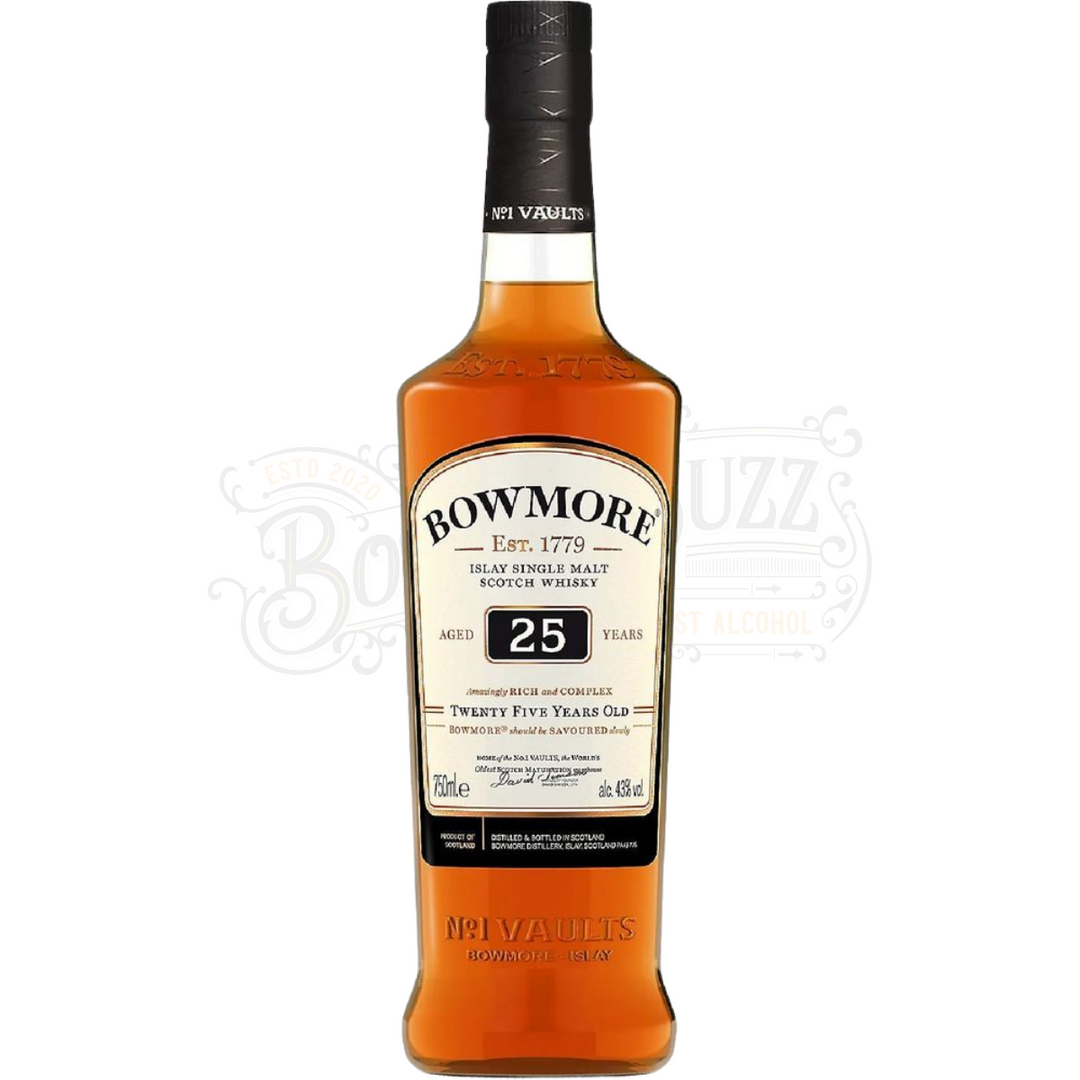 Bowmore Single Malt Scotch Small Batch Release 25 Year Old Whiskey