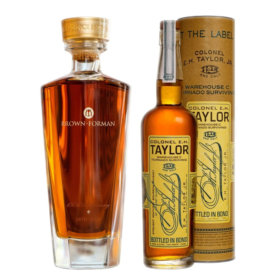 2023 Old Forester 150th Decanter and E.H. Taylor Warehouse C Tornado Surviving Bourbon
