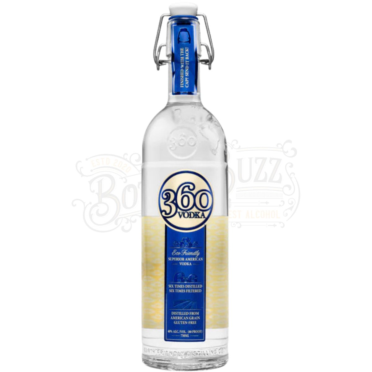 360 Vodka Superior American Vodka – BottleBuzz