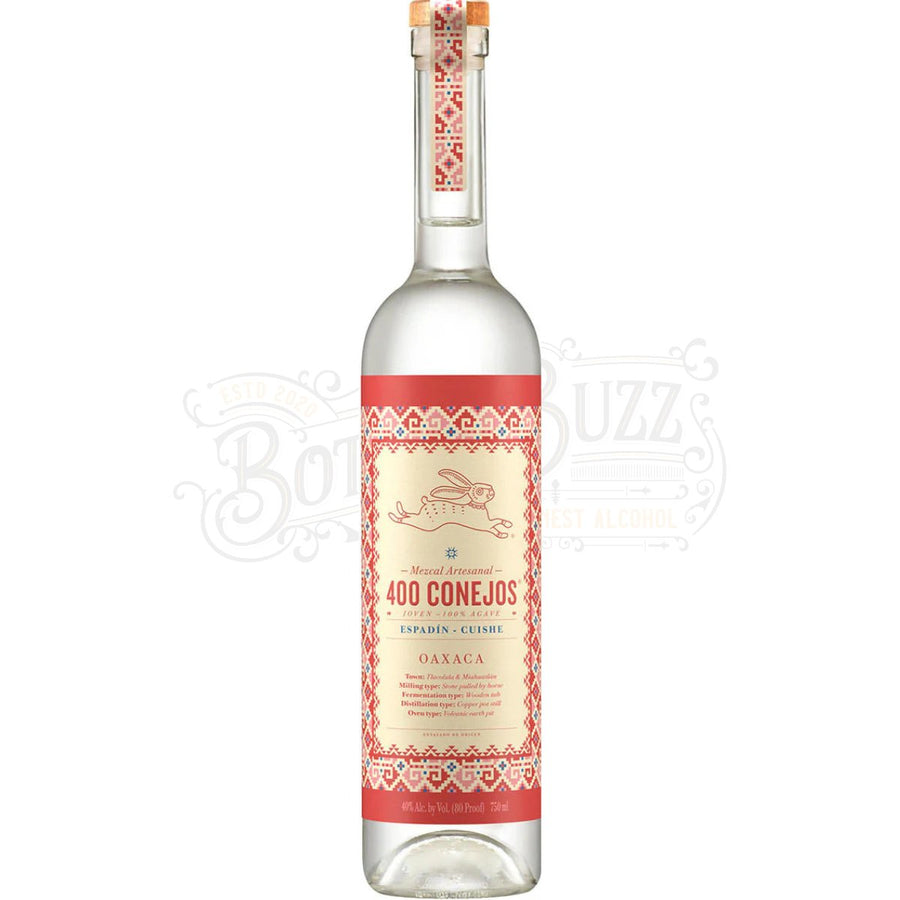 400 Conejos Cuishe Oaxaca Espadín Mezcal Artesanal Joven 100% Agave - BottleBuzz