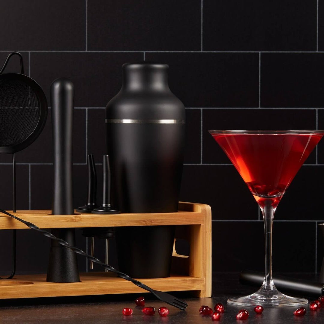 8 - Piece Cocktail Shaker Set with Stand - BottleBuzz