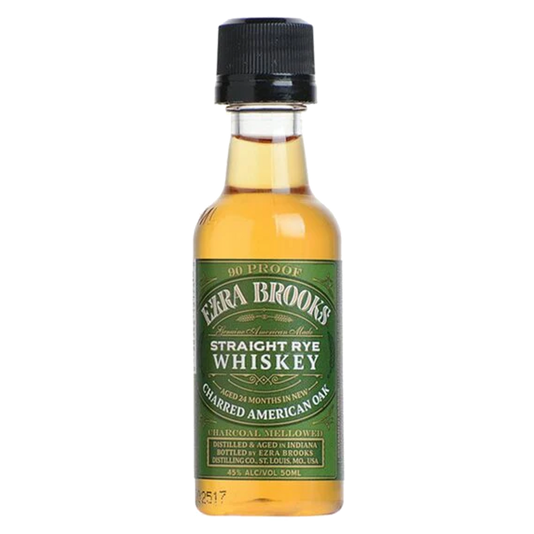 Ezra Brooks Straight Rye Whiskey 50 ml 10 Pack