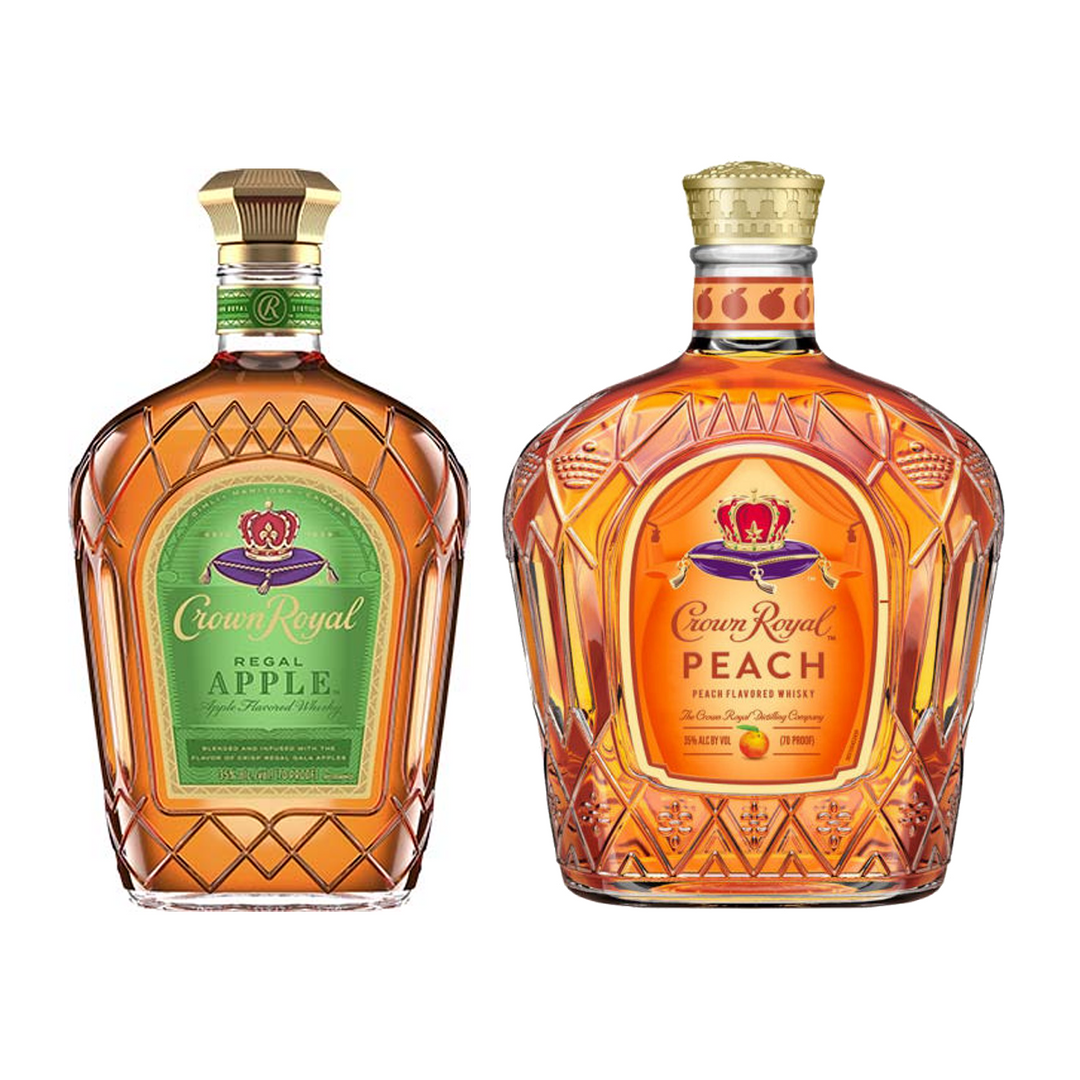 Crown Royal Apple & Peach Flavored Whiskey Bundle