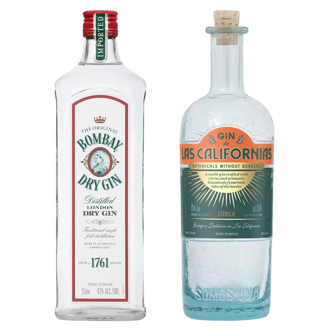 Bombay London Dry Gin & Las Californias Citrico Gin Bundle