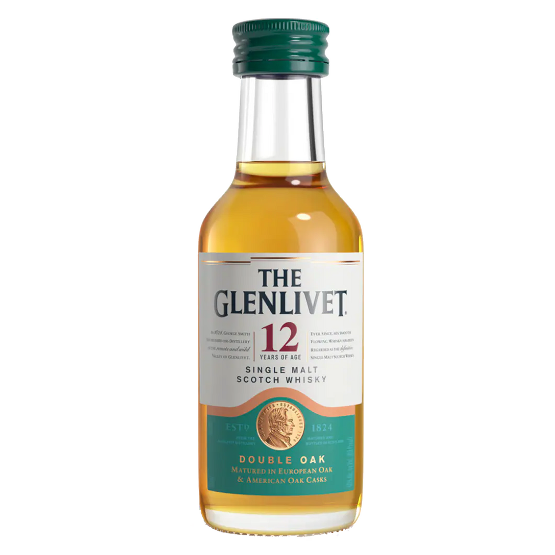 The Glenlivet Single Malt Scotch 12 Yr 50 ml 12 Pack