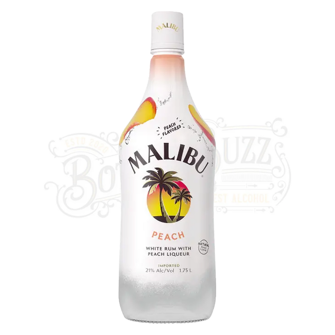 Malibu Peach Flavored Rum 1.75 L