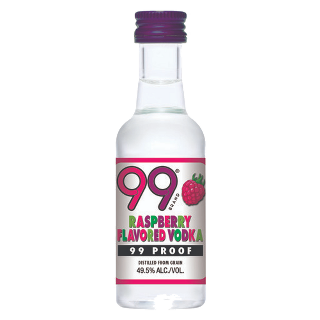 99 Brand Raspberry Liqueur 50 ml 12 Pack