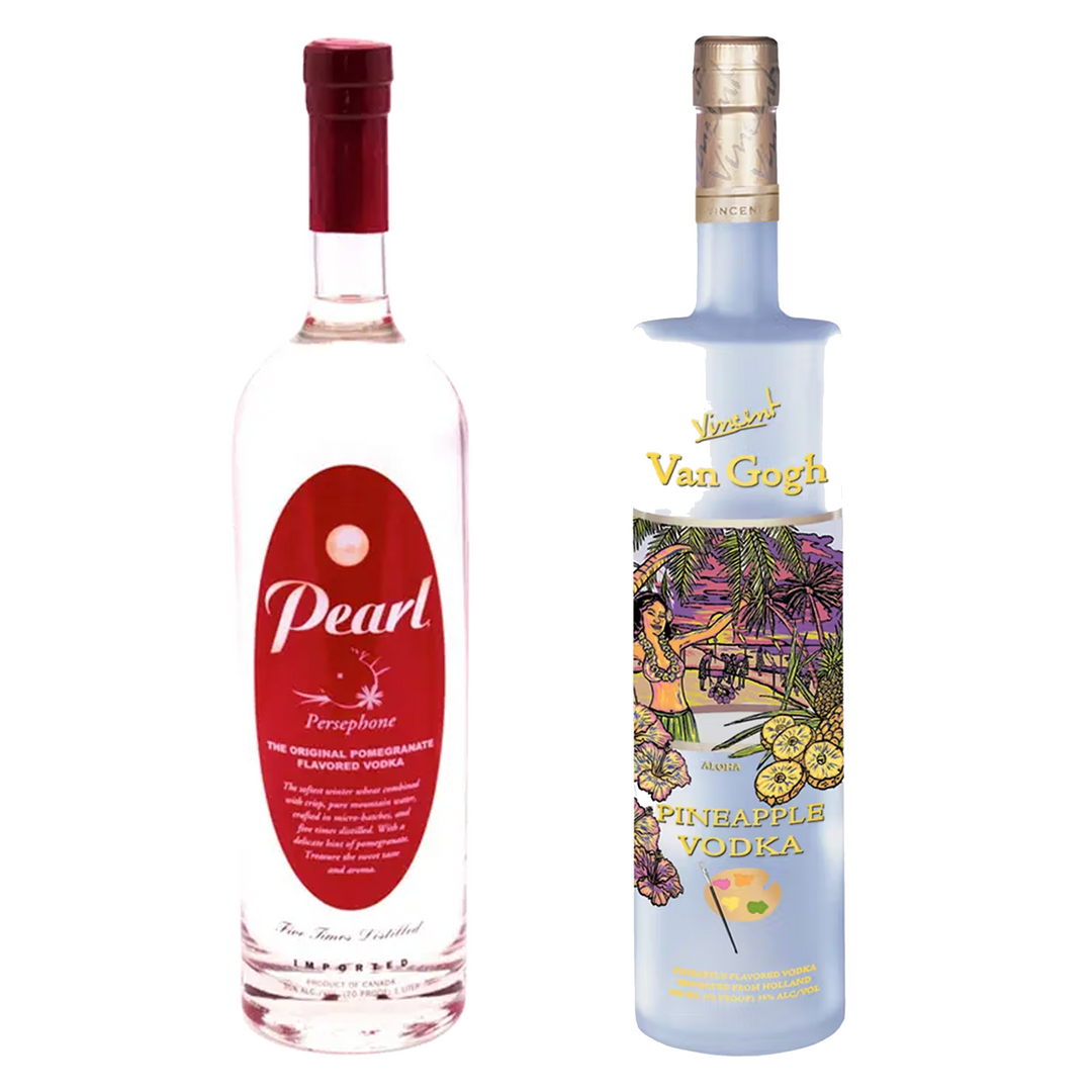 Pearl Pomegranate Vodka & Van Gogh Pineapple Vodka Bundle